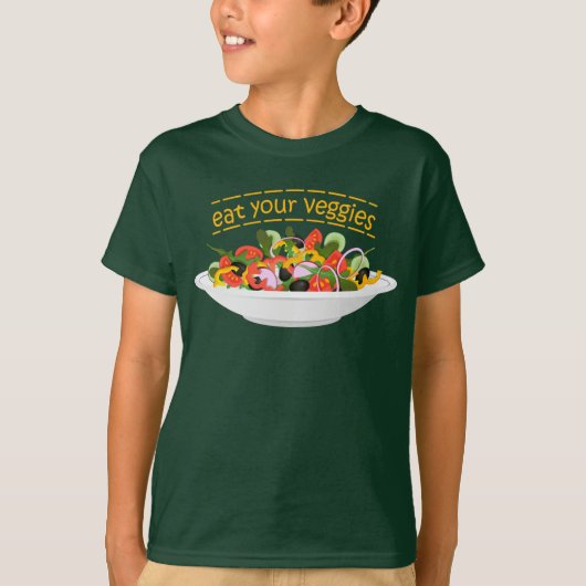 T-shirt Mangez vos Légumes Citer salade fraîche mélange bo (Devant)