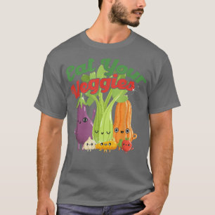 T-shirt Mangez Vos Légumes Manger Végétalien Végétalien An