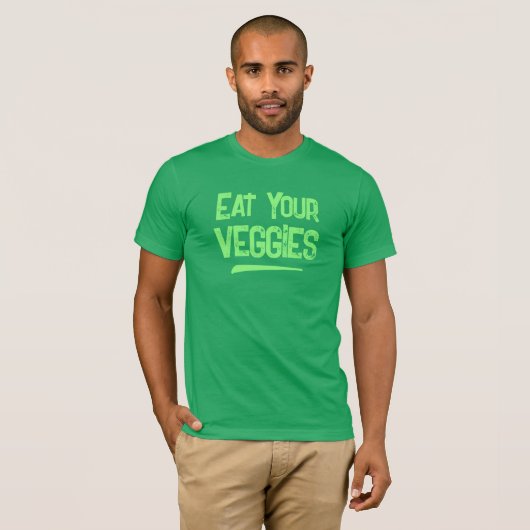 T-shirt Mangez vos Légumes masculins (Devant entier)