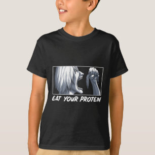 T-shirt Mangez Vos Protéines Anime Gym Manga Culturisme Fi