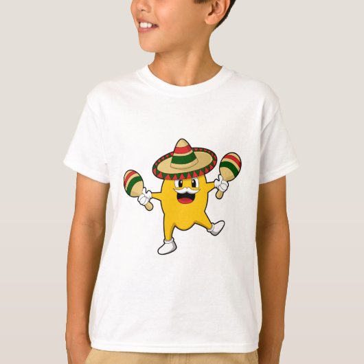 T-shirt Mango comme musicien avec Maraca (Devant)