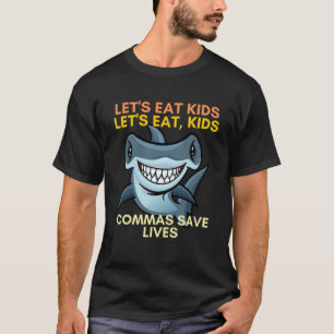 T-shirt Mangons les enfants Commas Sauvez des vies Enseign