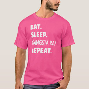 T-shirt Mangstarap Dormir Répéter le rap Hip hop