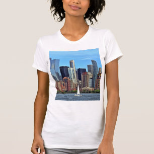 T-shirt Manhattan NY - Voilier Par Manhattan Skyline