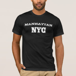 T-shirt Manhattan Nyc New York City Texte Trouvé