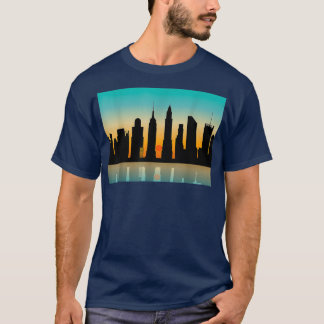 T-shirt Manhattenhedge NYC Sunset Manhatten New York