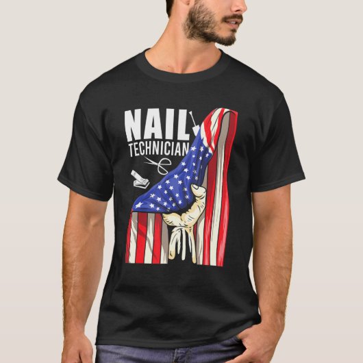 T-shirt Manicur Artiste Nail Tech Certified Technician (Devant)