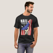 T-shirt Manicur Artiste Nail Tech Certified Technician (Devant entier)