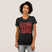 T-shirt Manifestant anglo-saxon blanc, WASP (Devant entier)