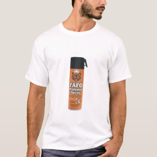T-shirt Manifestant FAFO en spray