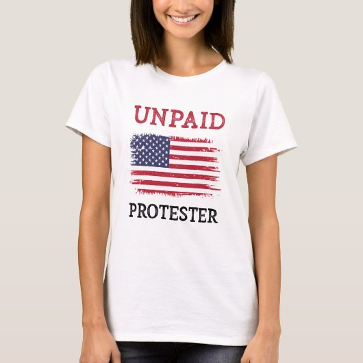 T-shirt Manifestant non payé - Protestation (Devant)