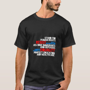 T-shirt Manifestation anti-Trump Droits de la personne Rés