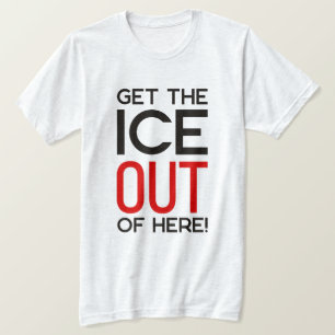 T-shirt Manifestation anti Trump ICE OUT
