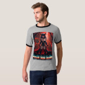 T-shirt Manifestation avec contact à Crossroads, Anime Dem (Devant entier)