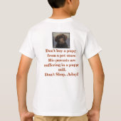 T-shirt manifestation contre une usine de chiots (Dos)