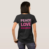 T-shirt Manifestation de protestation de la paix amour pro (Dos entier)