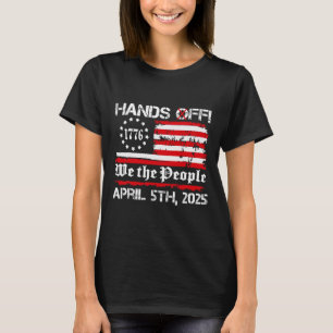 T-shirt Manifestation Samedi 5 Avril Drapeau Américain Hom