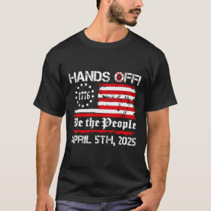 T-shirt Manifestation Samedi 5 Avril Drapeau Américain Hom