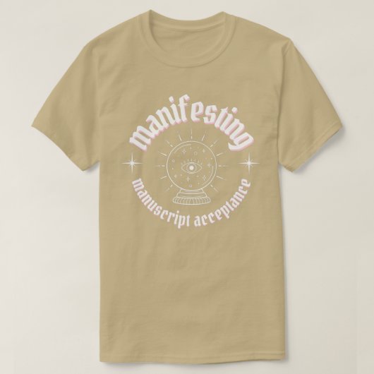 T-shirt manifeste manuscrit acceptation lettres blanches (Design devant)