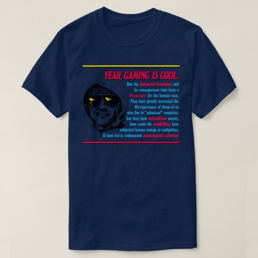T-shirt Manifeste Unabomber - Mème de jeu (Design devant)