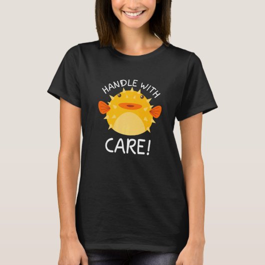 T-shirt Manipuler avec soin Poisson-globe Poisson-globe (Devant)
