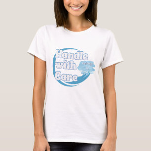T-shirt Manipulez Avec Soin – Appartient à Nom Personnalis