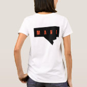 T-shirt Manitoba Pride Shirt with Bold Grunge Letters (Dos)