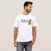 T-SHIRT Mannen zee (Voorkant volledig)