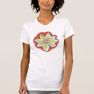 T-shirt mannequin femme Mandala à la main