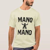 T-shirt Mano A Mano : Un jeu de mini-rampe en bois (Devant)
