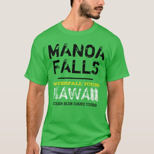 T-SHIRT MANOA VALLEY WATERFALLS TOUR (Devant)