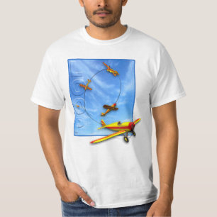 T-shirt Manoeuvre acrobatique aérienne de boucle avec