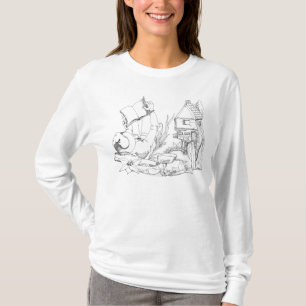T-shirt Manoir Elf fantaisie Dessin Dessiné Long Manche Te