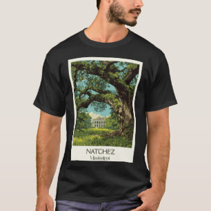 T-shirt Manoir Natchez Mississippi Historique Antébellum A