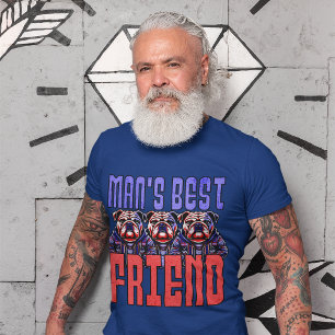 T-shirt "Man's Best Friend" English Bull Dog Graphic Art