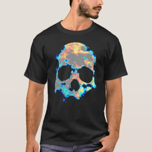 T-shirt Mans morts Crâne mort Squelette tête os Cool Sku