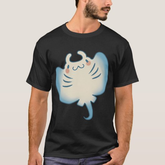 T-shirt Manta ray mignon (Devant)