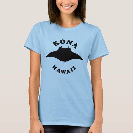 T-shirt Manta Ray Plongée à Kona, Hawaii (Devant)