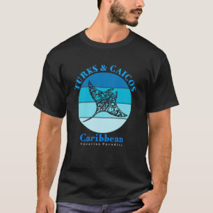 T-shirt Manta Ray Turks and Caicos Océan