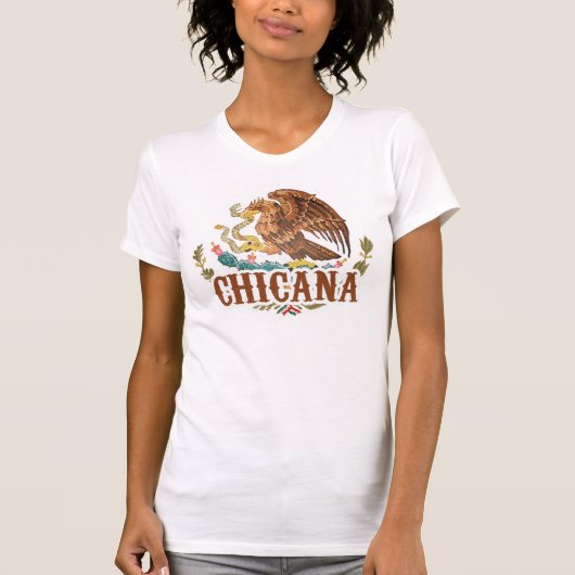 T-shirt Manteau de Chicana Mexique des bras (Devant)