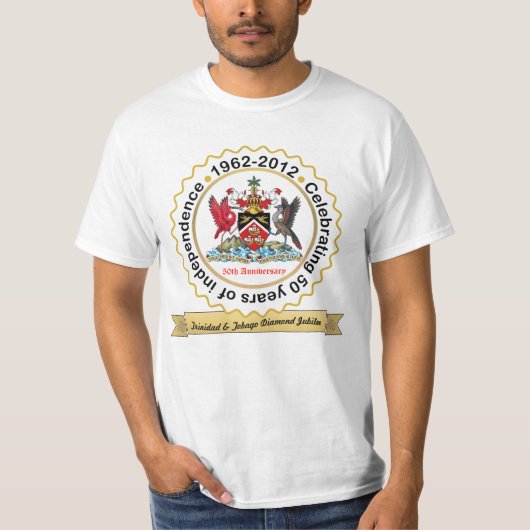 T-shirt Manteau de conception d'anniversaire du Trinidad (Devant)