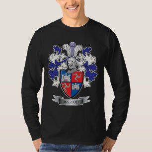 T-shirt Manteau de crête de famille de McLeod des bras