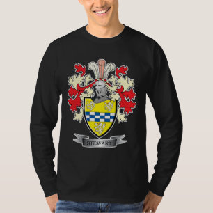 T-shirt Manteau de crête de famille de Stewart des bras