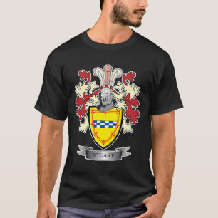 T-shirt Manteau de crête de famille Stuart des bras