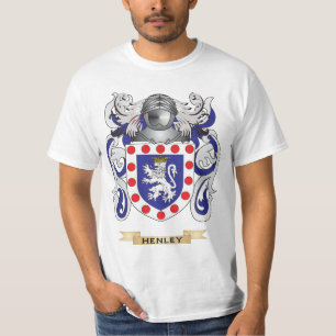 T-shirt Manteau de Henley des bras (crête de famille)
