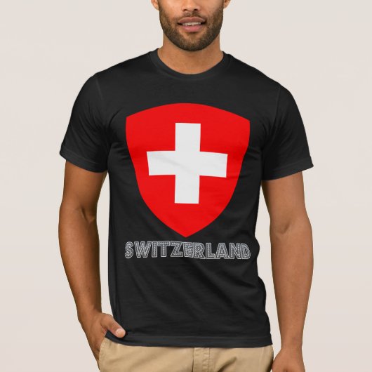 T-shirt Manteau de la Suisse des bras (Devant)