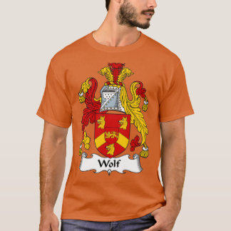 T-shirt Manteau de loup d'armoiries de la famille Crest