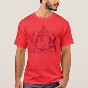 T-shirt manteau de T-chats des bras - rouge