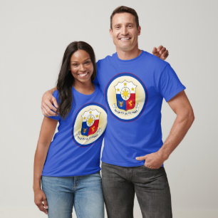 T-shirt Manteau des Philippines forme de cercle