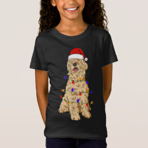 T-Shirt Manteau doux rouillé Terrier Chien en portant Noël